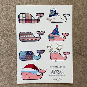Vineyard Vines Holiday Sticker Sheet